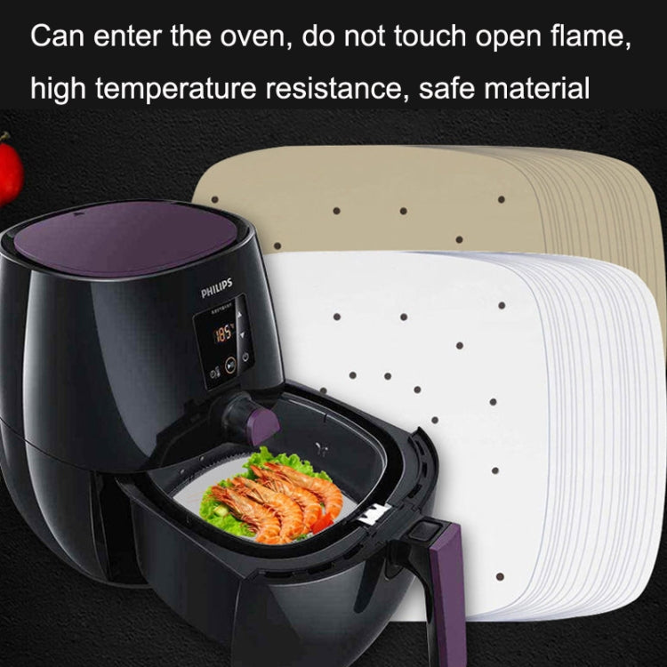 Air Fryer Special Paper Pad Grilled Meat Paper Oil Absorbed Paper, Color Random Delivery, Style: Square With Hole (18cm)