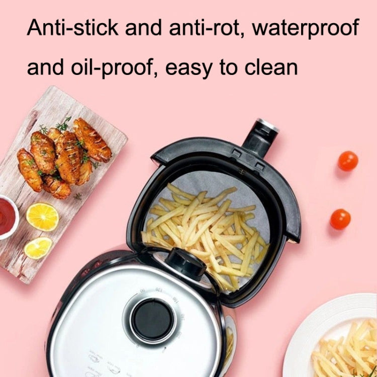 Air Fryer Special Paper Pad Grilled Meat Paper Oil Absorbed Paper, Color Random Delivery, Style: Square Without Hole (18cm)