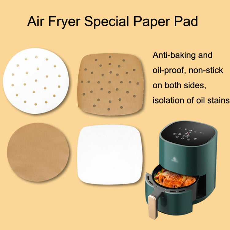 Air Fryer Special Paper Pad Grilled Meat Paper Oil Absorbed Paper, Color Random Delivery, Style: Square Without Hole (24cm)