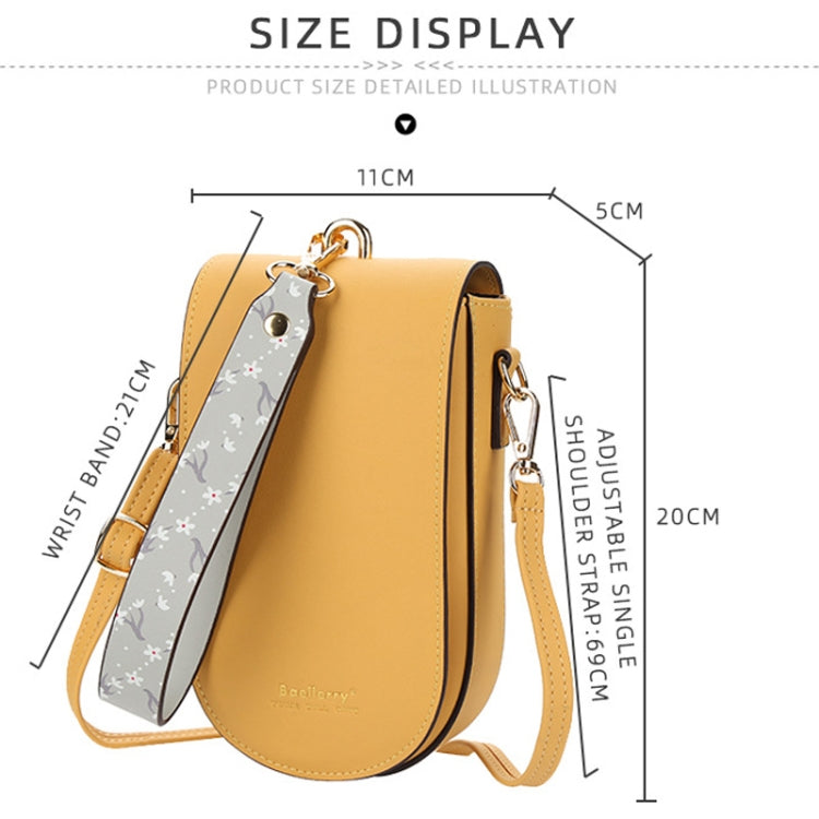 Baellerry Ladies Mobile Phone Bag Multi-card Clutch One-shoulder Diagonal Bag(Blue)