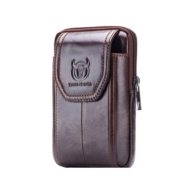 BULL CAPTAIN  Leather Multifunctional Waist Bag For Men(Brown-08)