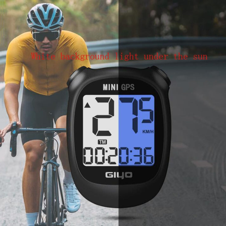 GIYO M3 LCD Display Bike GPS Cycling Computer Wireless Road Bicycle Stopwatch Velocimeter(Black)