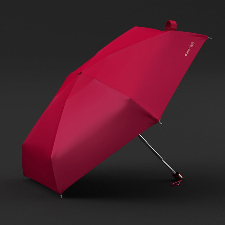 OLYCAT Portable Black Glue Sunshade Sunscreen Ultraviolet Umbrellas(Red)