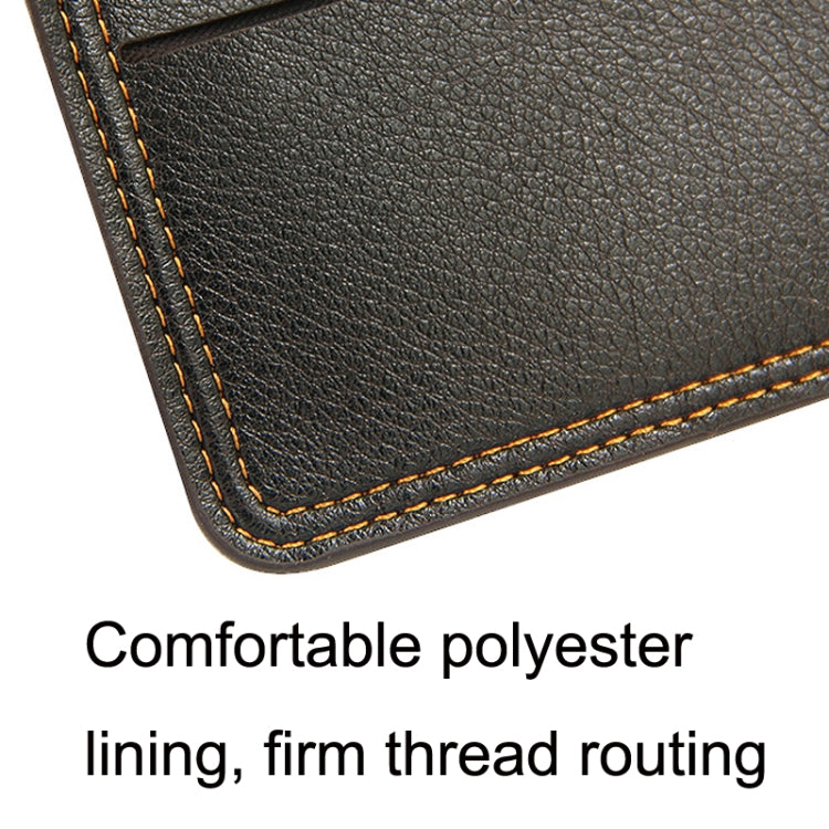 MenBense Men Multi-Card 2 Fold Short Wallet Carrying Card Case(Black)