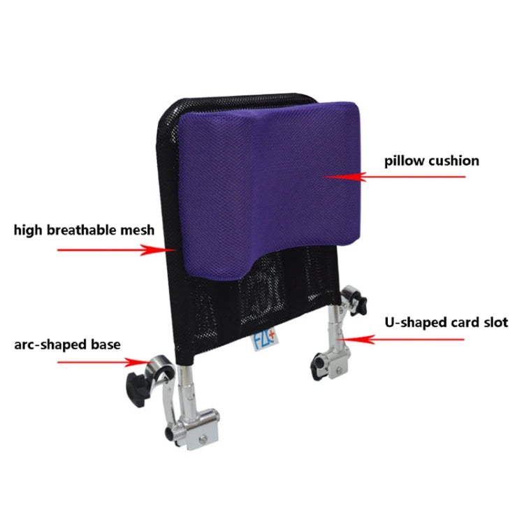 FZK+ Wheelchair Headrest Elderly Care Products(Black)