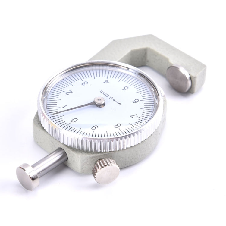 0-10mm Dial Thickness Gauge Leather Paper Thickness Meter Tester, Flat Head, Pointed Head