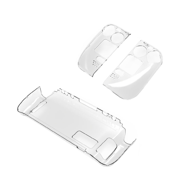 PGTECH Split Crystal Hard Shell Case for Steam Deck Game Console, Crystal Hard Shell Case
