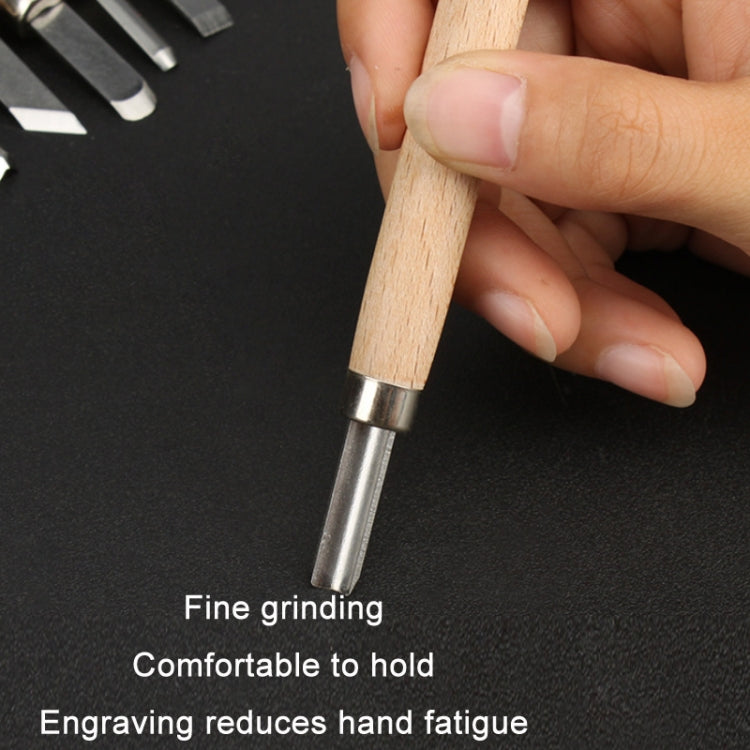 6 PCS/Set MYTEC Multifunctional Woodworking Rubber Stamp Carving Tool Knife
