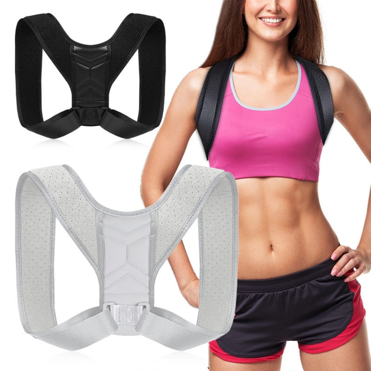 Invisible Breathable Posture Correction Belt Adjustable Back Corrector, Size: S (Gray)