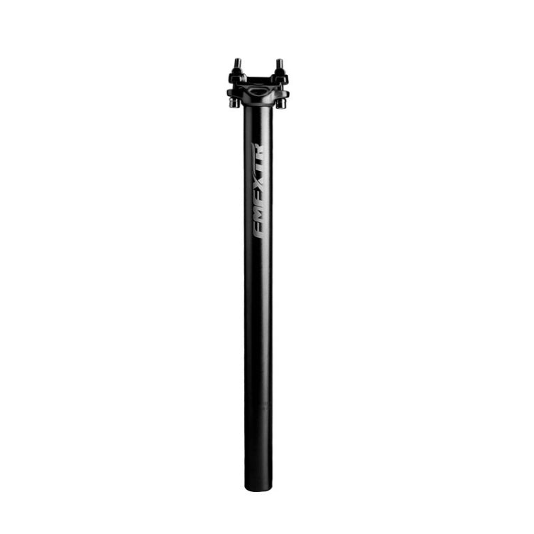 FMFXTR Bicycle Extended Saddle Seat Tube Double Nail Straight Tube, Specification: 27.2mm(Black)