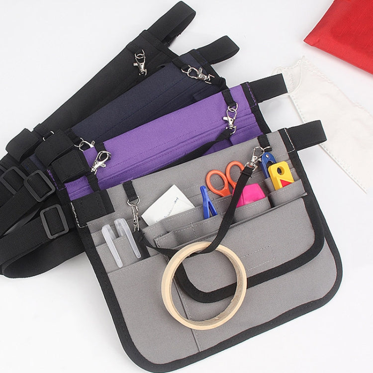 Oxford Portable Medical Personnel Tool Waist Bag(Grey)