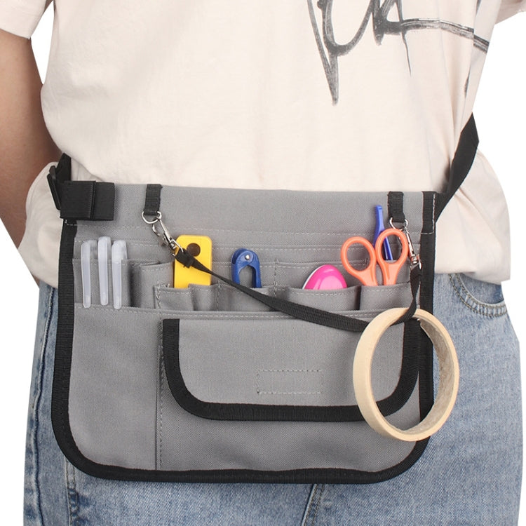 Oxford Portable Medical Personnel Tool Waist Bag(Grey)