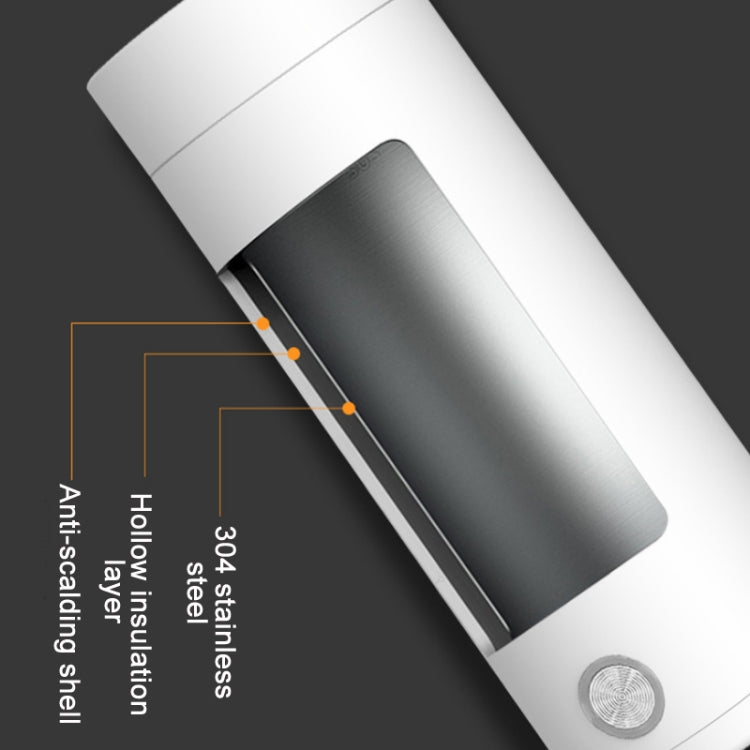 UGASUN Travel Portable Mini Electric Heated Water Cup, Color: US Plug (White)