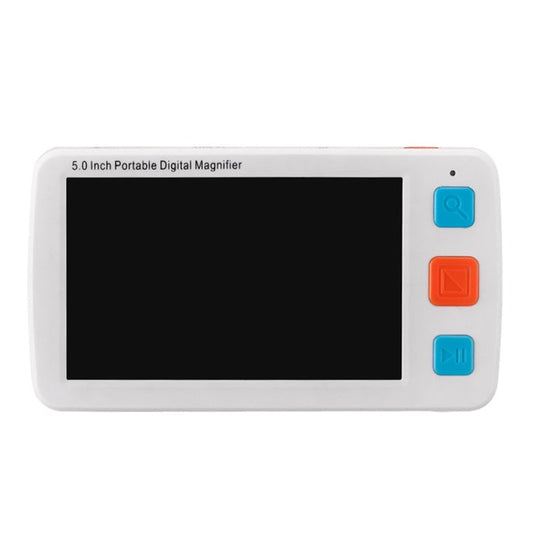 5.0 inch Portable HD Electronic Vision Aid Low Vision Magnifying Glass Reader, US Plug, US Plug White, US Plug Black