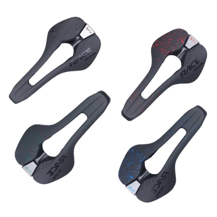 RACEWORK RK068 Mountain Bike Microfiber Leather Seat Cushion(Black)