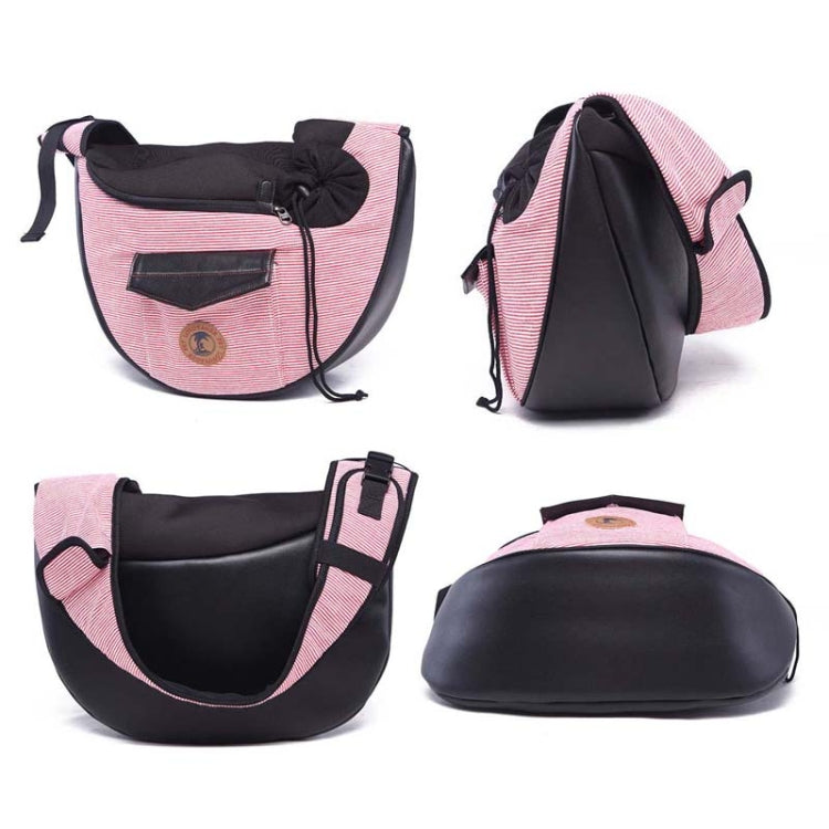 LOVOYAGER Diagonal Pet Backpack Small Dog And Cat Travel Bag, Style: Winter Coffee