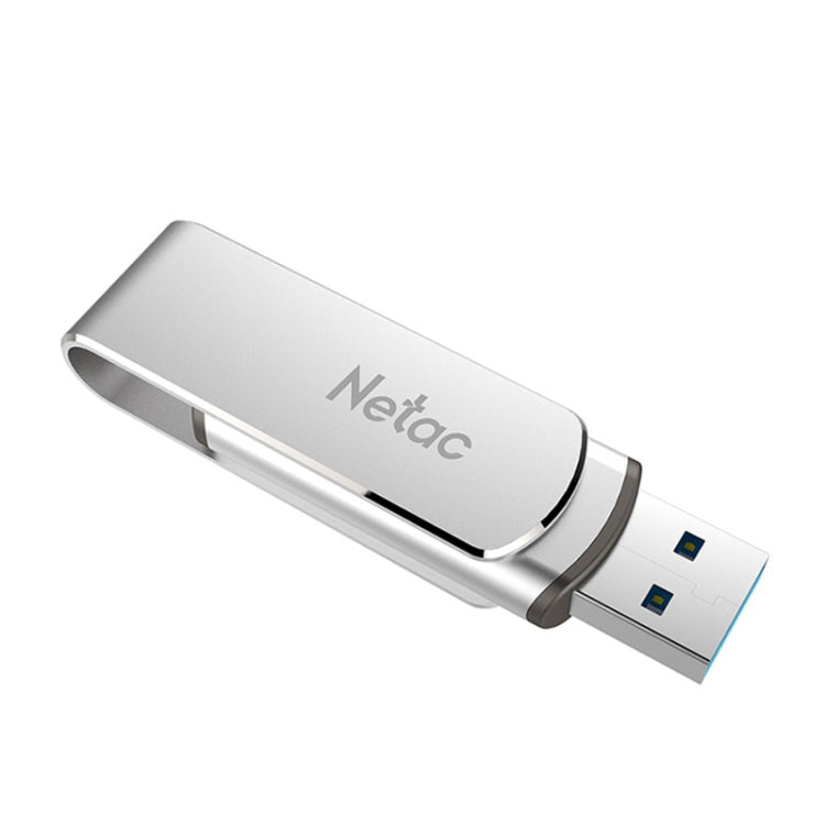 Netac U388 High Speed USB3.0 Metal Rotating Car Computer U Disk, Capacity: 128GB