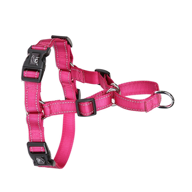 Glow Castle Pet Reflective Nylon Prevent Running Wild Chest Strap, Size: M(Rose Red)