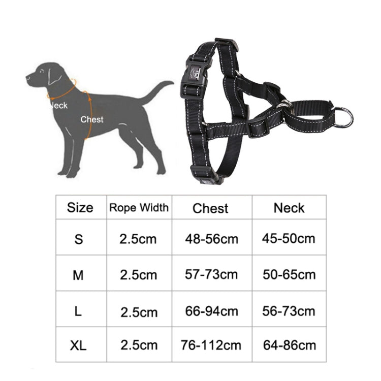Glow Castle Pet Reflective Nylon Prevent Running Wild Chest Strap, Size: XL(Grass Green)