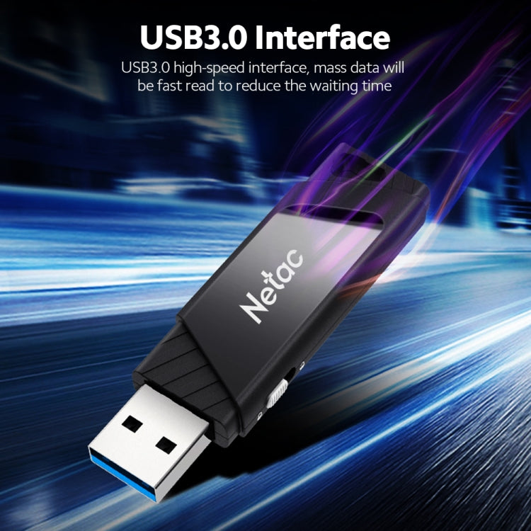 Netac U336 Protection With Lock Car High-Speed USB Flash Drives, 128GB