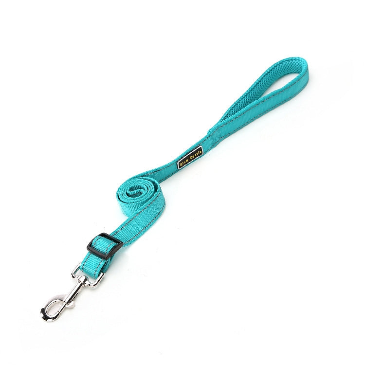 Glow Castle Soft Handle Reflective Adjustable Length Dogs Traction Rope(Green)