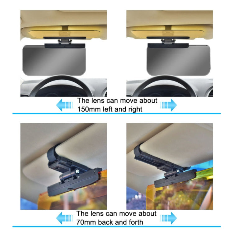 SHUNWEI Car Anti High Beam Visor Night Vision Glasses, Style: Day and Night Use