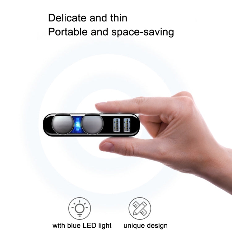 SHUNWEI Car Cigarette Lighter Charger 12/24V USB Converts Socket, Style: 2 Holes 2 USB Voltage