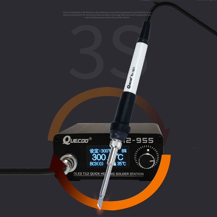 QUECOO 1.3-inch Screen Constant Temperature Soldering Iron, Set: EU Plug (955+P9)