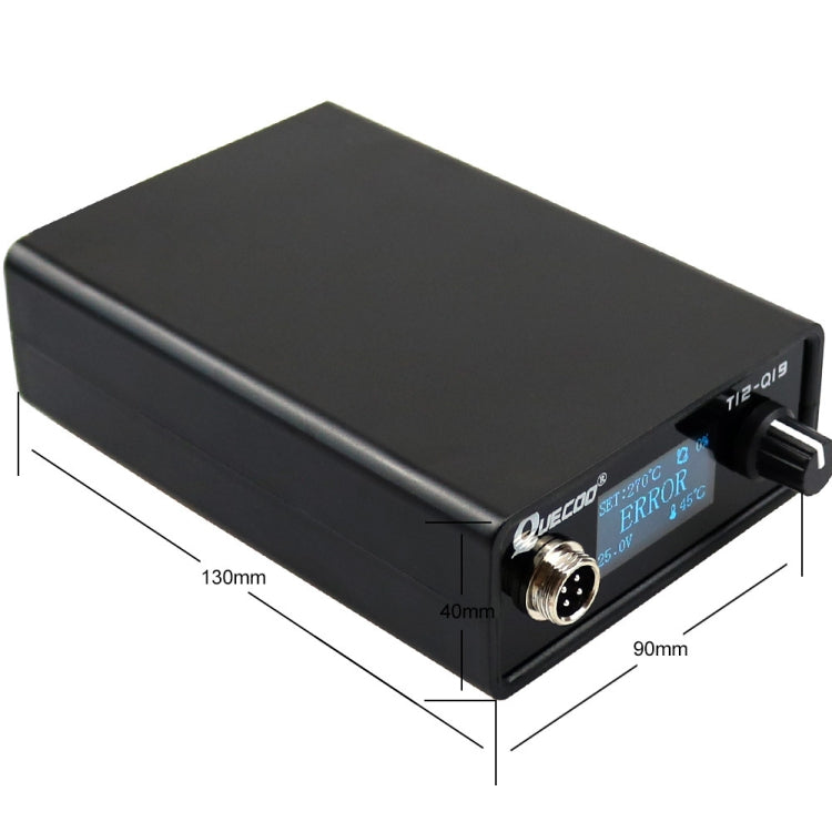 QUECOO 1.3 Inch Display Soldering Station with Handle, Set: US Plug (Q19+P9)