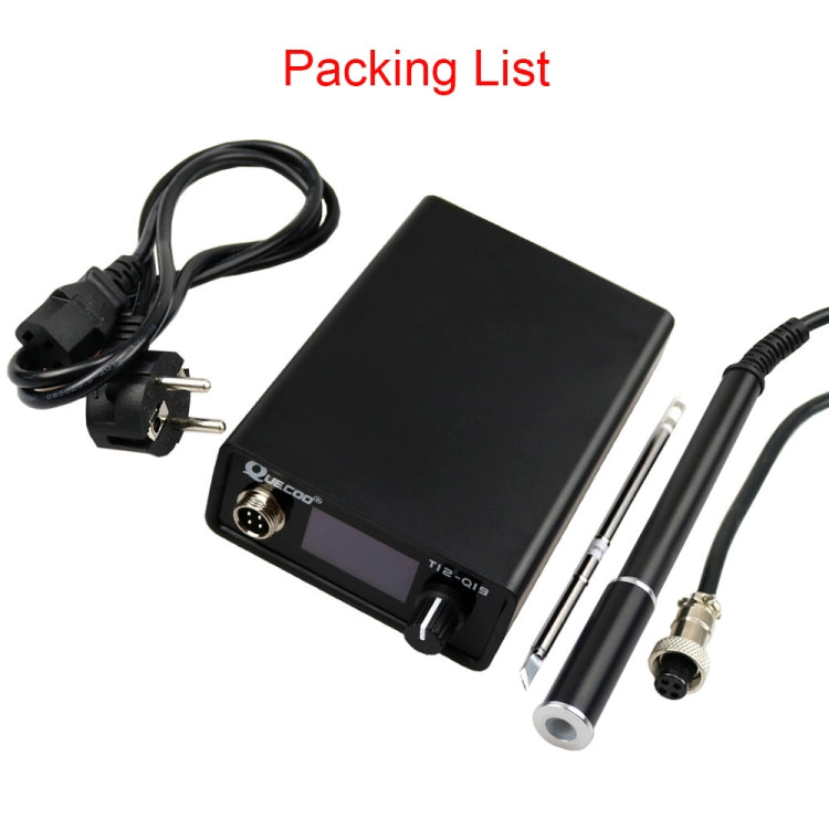 QUECOO 1.3 Inch Display Soldering Station with Handle, Set: US Plug (Q19+P9)