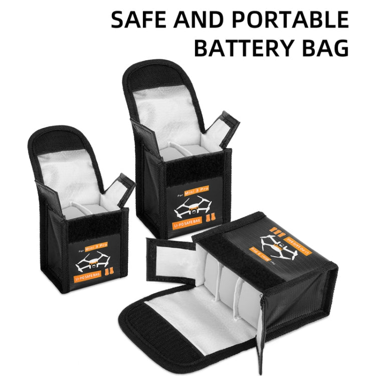 Sunnylife  Battery Explosion-proof Bag Storage Bag for DJI Mini 3 Pro,Size: Can Hold 2 Batteries