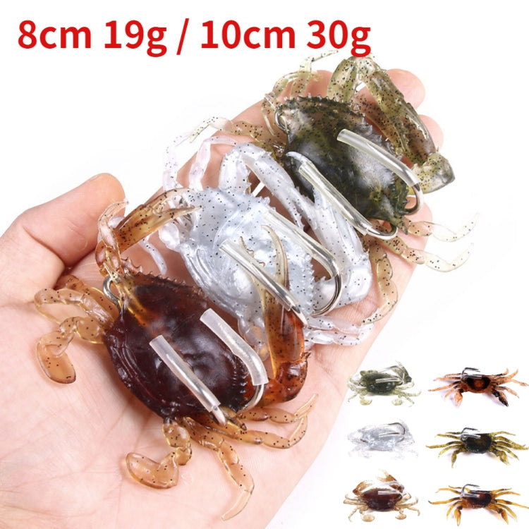 3 PCS HENGJIA SO068 Submerged Crab Hook Anti-hanging Bottom Ice Fishing Bait, Color: 8cm 19g 2