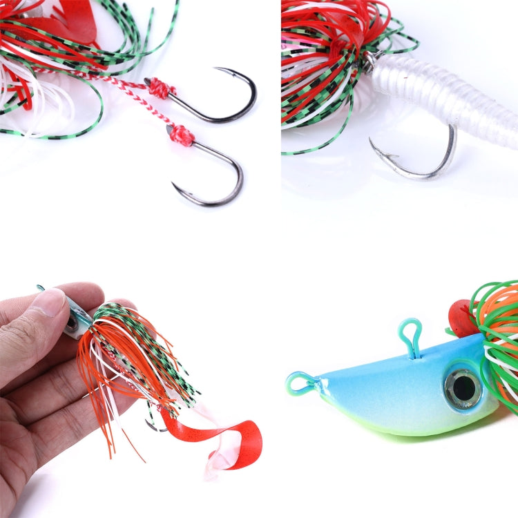 HENGJIA JIG Fish Head Beard Lead Hook, Specification: 20G(No. 3)