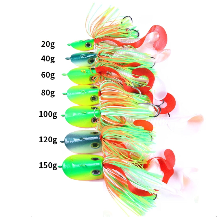 HENGJIA JIG Fish Head Beard Lead Hook, Specification: 60G(No. 1)