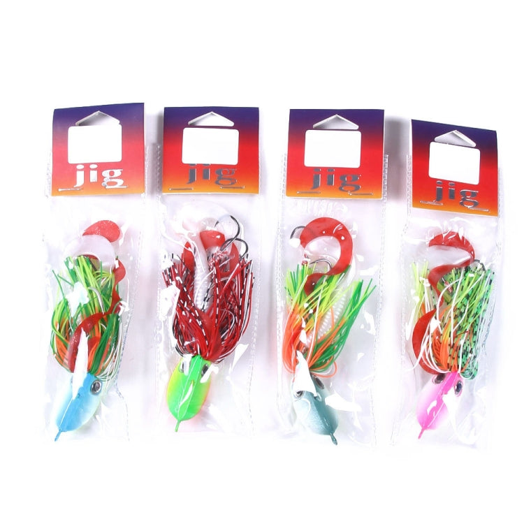HENGJIA JIG Fish Head Beard Lead Hook, Specification: 80G(No. 1)