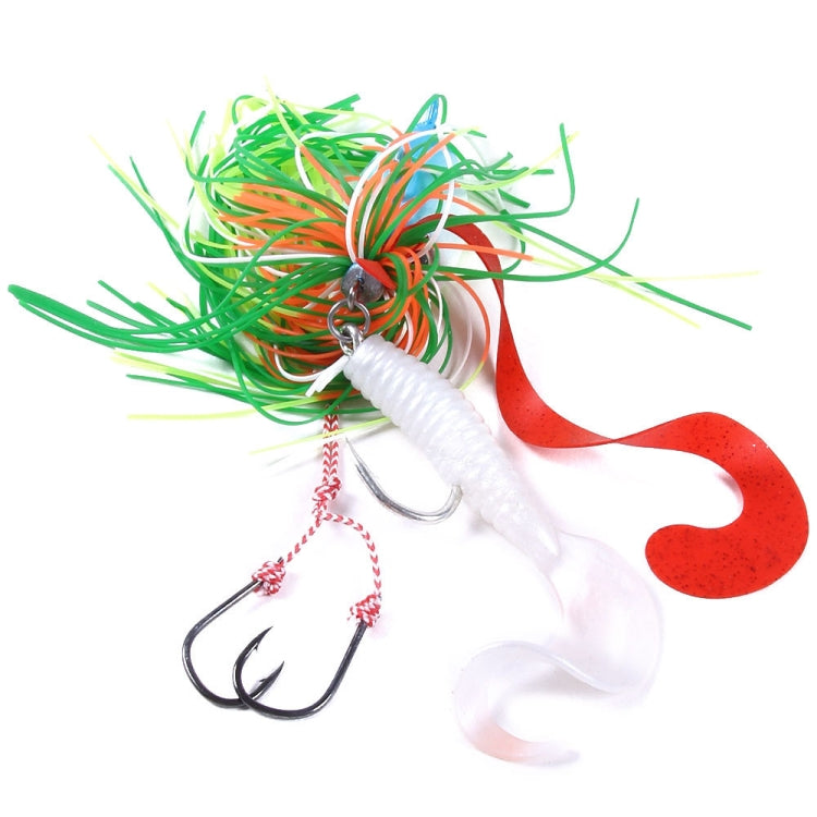 HENGJIA JIG Fish Head Beard Lead Hook, Specification: 100G(No. 1)