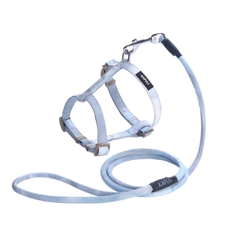 KAFULI Pet Adjustable I-Shape Harness Leash, Size: S(Gradient Blue)