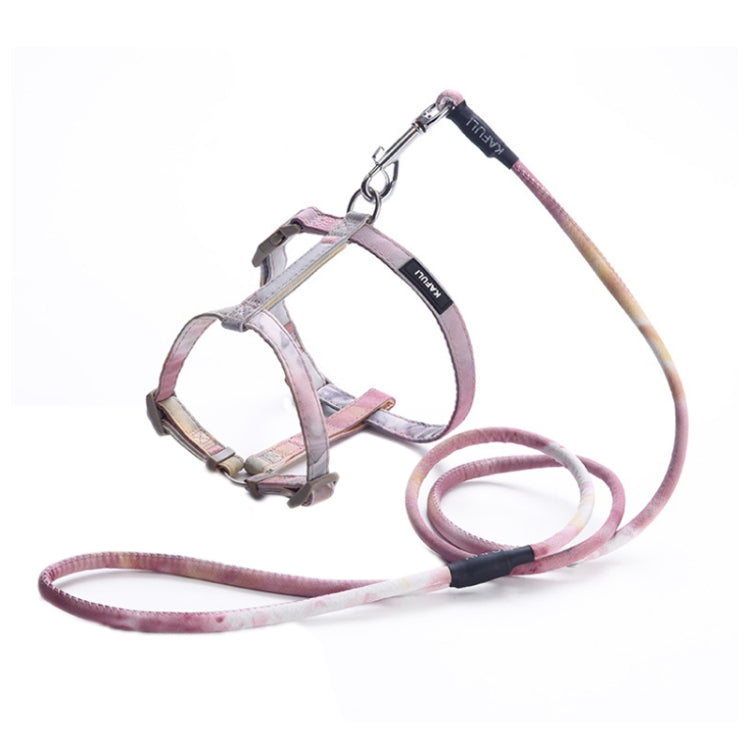 KAFULI Pet Adjustable I-Shape Harness Leash, Size: S(Algae Yellow)