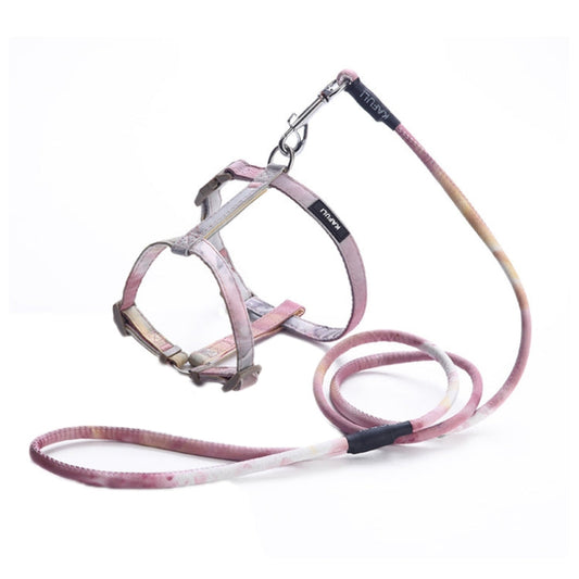 KAFULI Pet Adjustable I-Shape Harness Leash, Size: M(Algae Yellow)