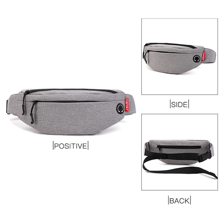 TINYAT T2003 Outdoor Sports Nylon Waterproof Mobile Phone Waist Bags(Light Blue)