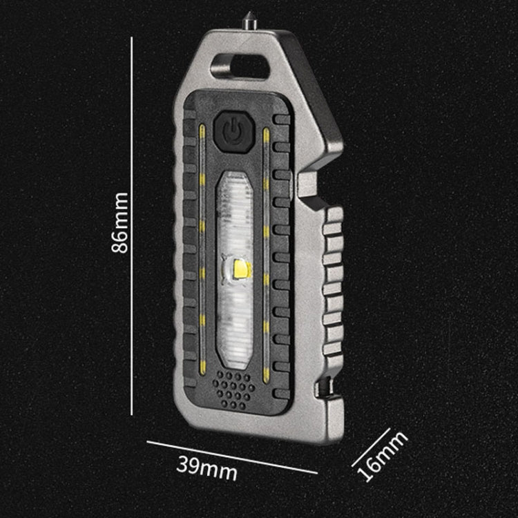E-SMARTER W5135 Mini Keychain Strong Light Portable Flashlight(Black)