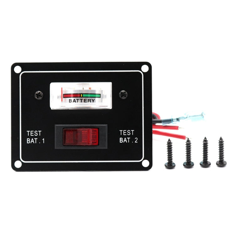 Marine Dual Battery Tester Pointer Voltmeter
