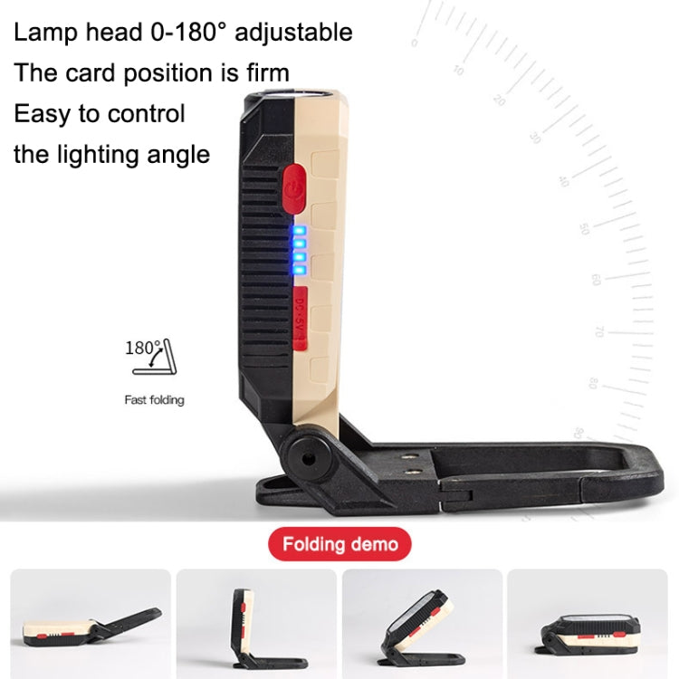 E-SMARTER COB Work Light USB Emergency Flashlight Maintenance Lamp, Style: W598B Small