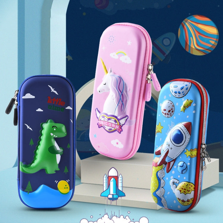 Uime EVA 3D Multi-compartment Pencil Case Stationery Box Children School Supplies(Lunar Rabbit)