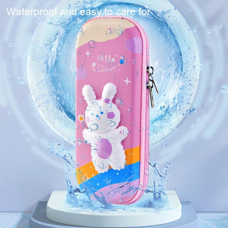 Uime EVA 3D Multi-compartment Pencil Case Stationery Box Children School Supplies(Mini Rabbit)