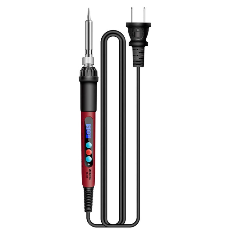 ANENG SL103 18pcs/set Intelligent Digital Display Temperature Adjustment Household Constant Temperature Soldering Iron Set 60W Internal Heat Welding Tool Kit(US Plug)