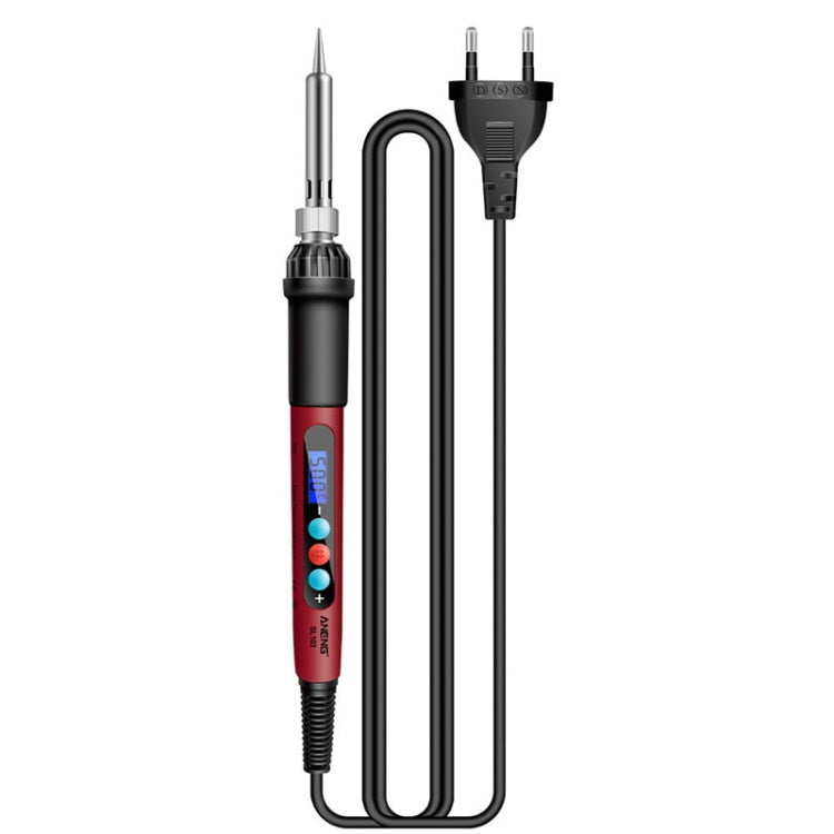 ANENG SL103 18pcs/set Intelligent Digital Display Temperature Adjustment Household Constant Temperature Soldering Iron Set 60W Internal Heat Welding Tool Kit(EU Plug)