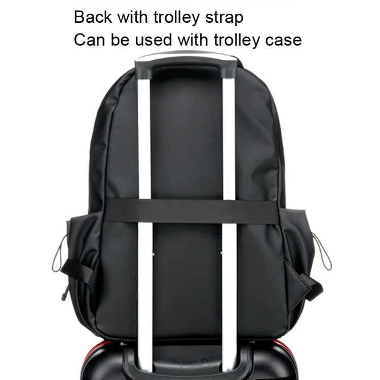 WEIXIER 9555 Students Double Backpack Business Computer Bag(Grey)