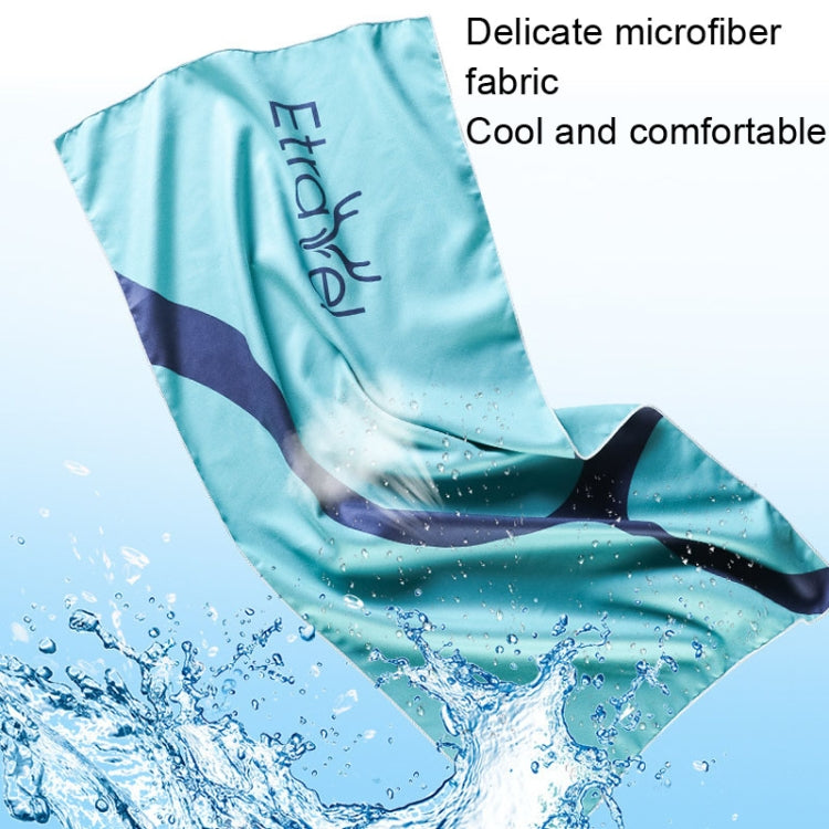 Etravel Sports Quick-drying Towel Double-sided Fleece Bath Towel, Color: Large Red+Bath Towel