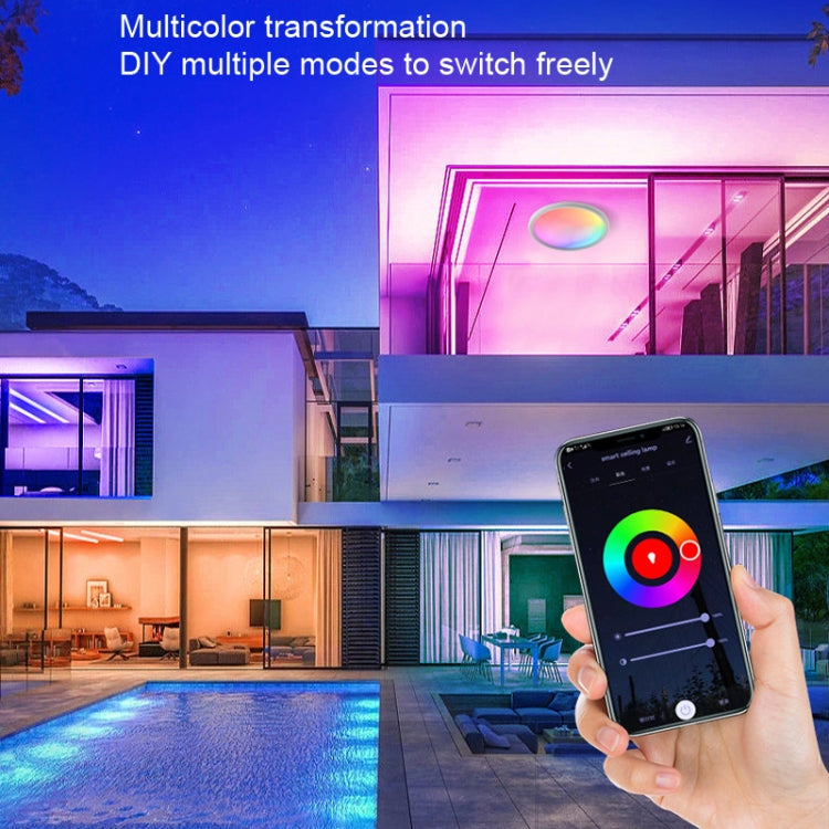 WiFi Bluetooth 2.4G Remote Control LED Ceiling Light, Voltage:, EU Standard 220V-240V, US Standard 110V-130V